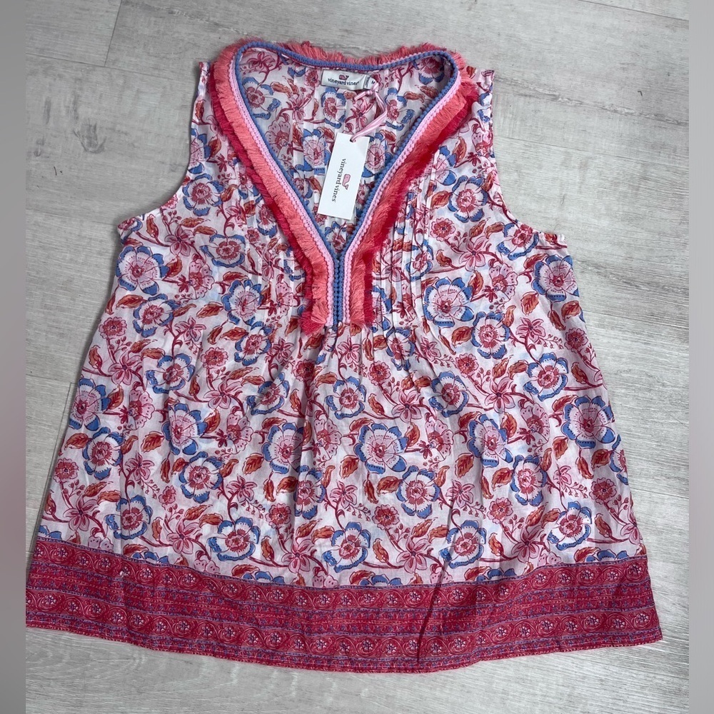 Vineyard Vines Frangipani Floral Top